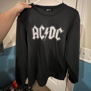 Metal fringe AC/DC sweatshirt